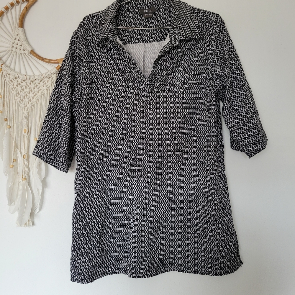 Pure Amici Collared Top